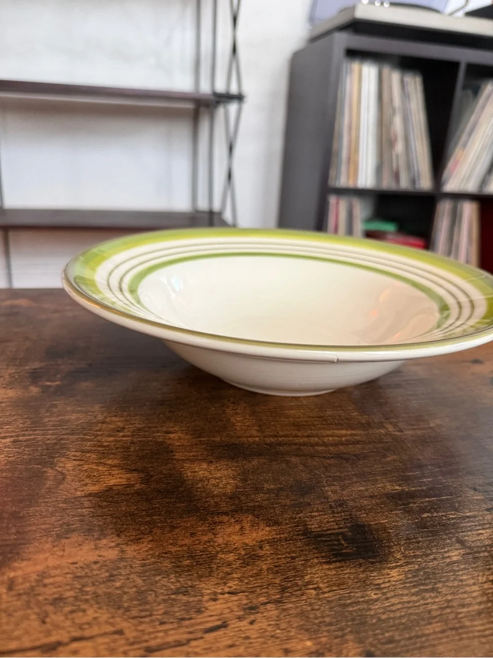 Green Stripe Ceramic Serving Bowls - crate & Barrel Portugal (2)